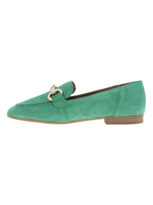 TAMARIS - Mocassins cuir talon plat - Kiabi
