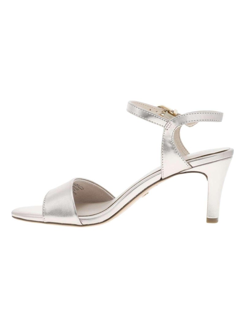 TAMARIS - Nu-pieds talon bloc Gris - Kiabi