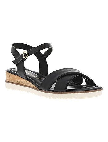 TAMARIS - Nu-pieds talon compensé bas