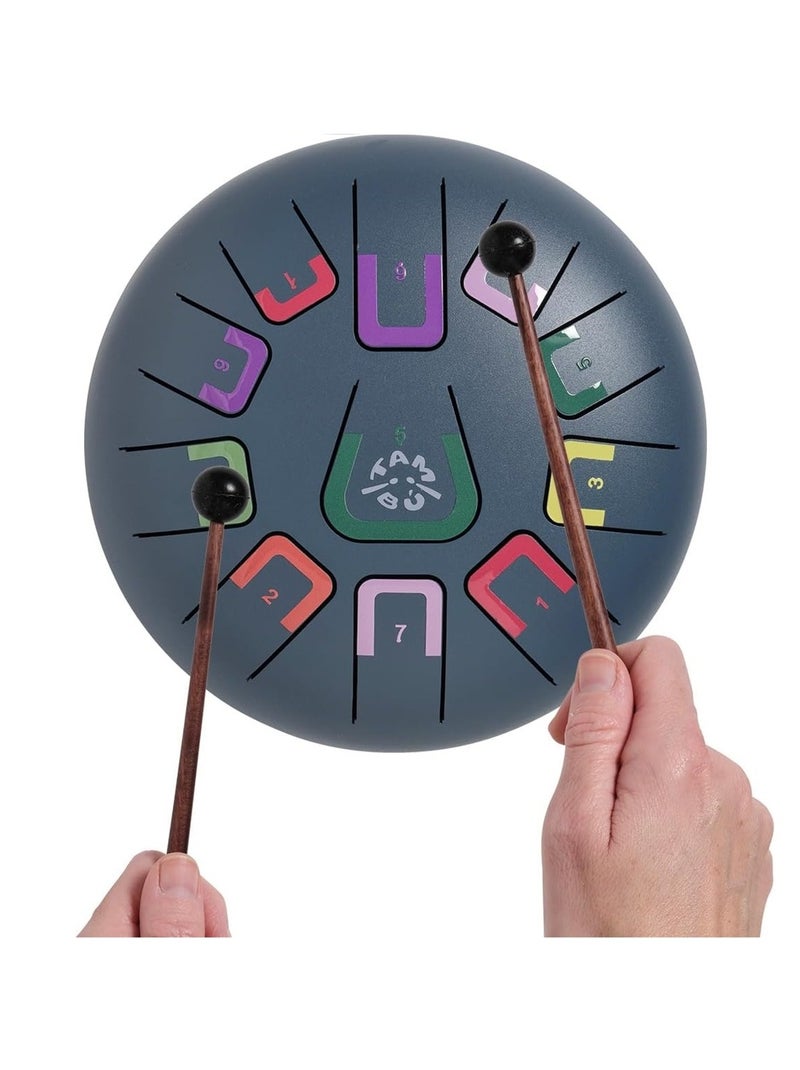 Tambour - Tongue Drum 11 notes Gris - Kiabi