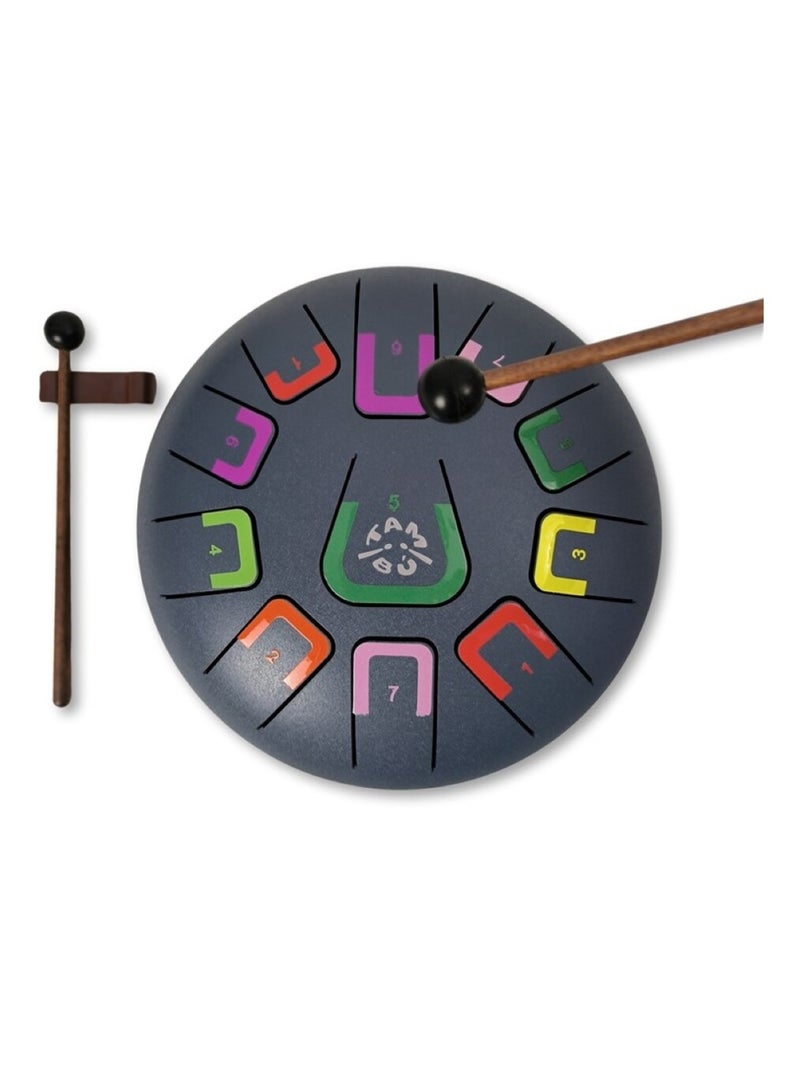Tambour - Tongue Drum 11 notes Gris - Kiabi