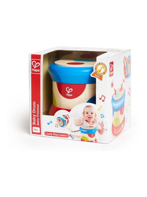 Tambour Bébé en Bois Qui Roule - Kiabi