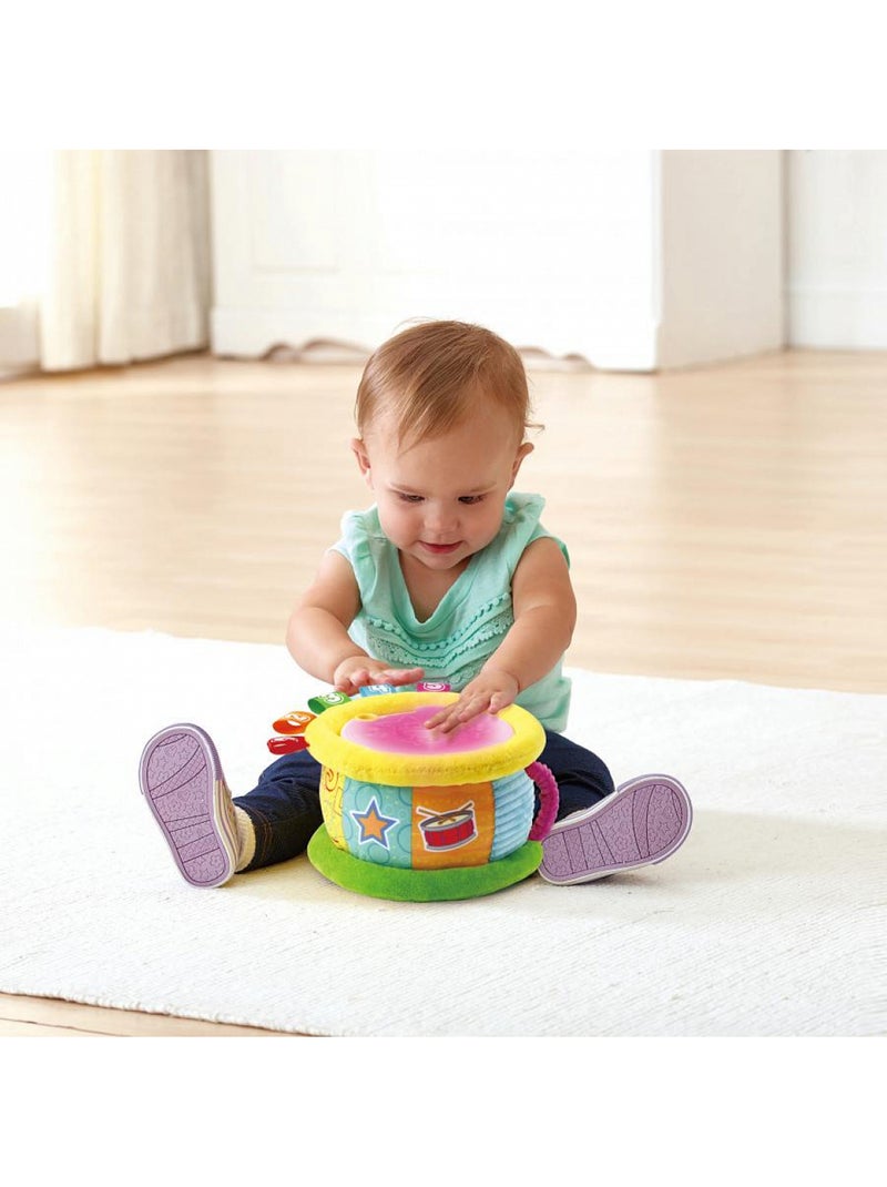 Tambour Lumi Magique - VTECH BABY - Jouet Musical - Bilingue - Sons et Lumières Jaune - Kiabi