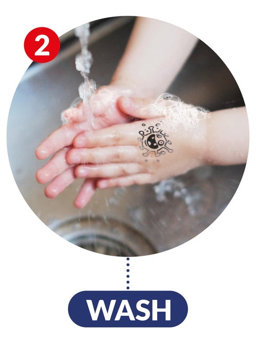 Tampon éducatif lavage des mains antivirus Protect Kids - Kiabi Tampon éducatif lavage des mains antivirus Protect Kids - Kiabi
