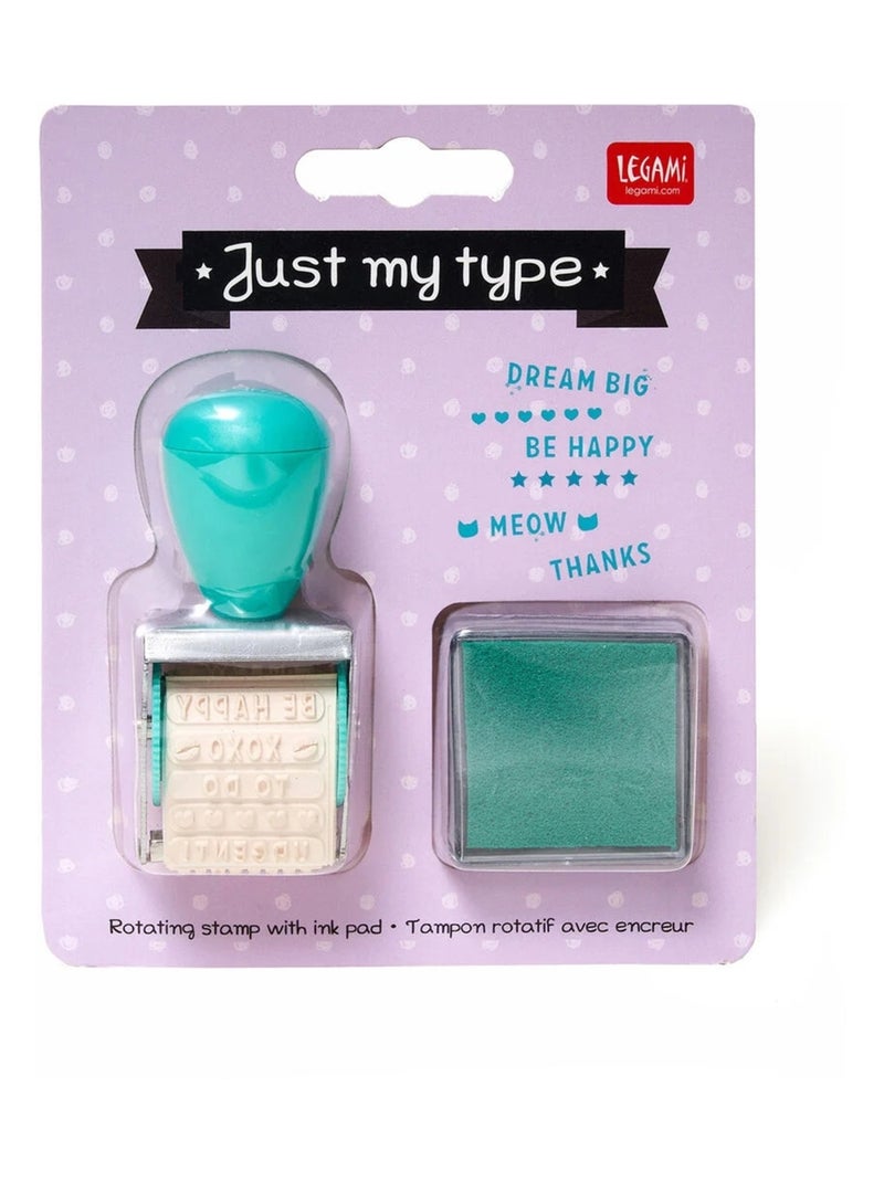 Tampon rotatif avec encreur - Just My Type N/A - Kiabi