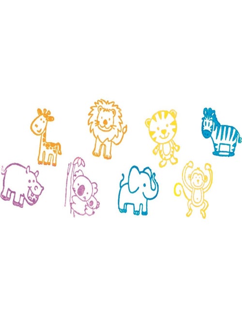 Tampons encreurs animaux avec coussins d'encre - Kiabi
