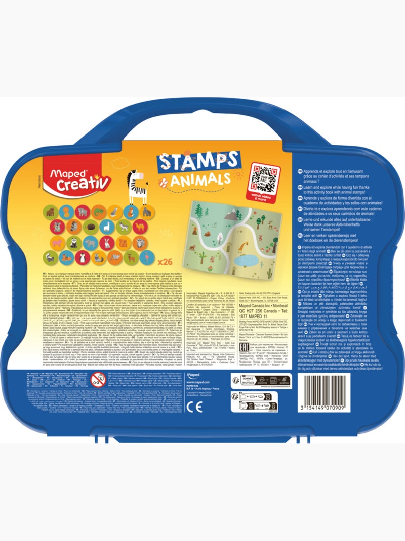 Tampons pré encrés pour enfants animaux N/A - Kiabi