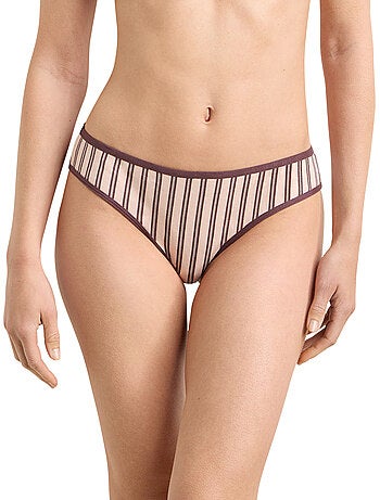 Tanga à rayures Dim x Inès de la Fressange