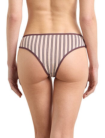 Tanga à rayures Dim x Inès de la Fressange