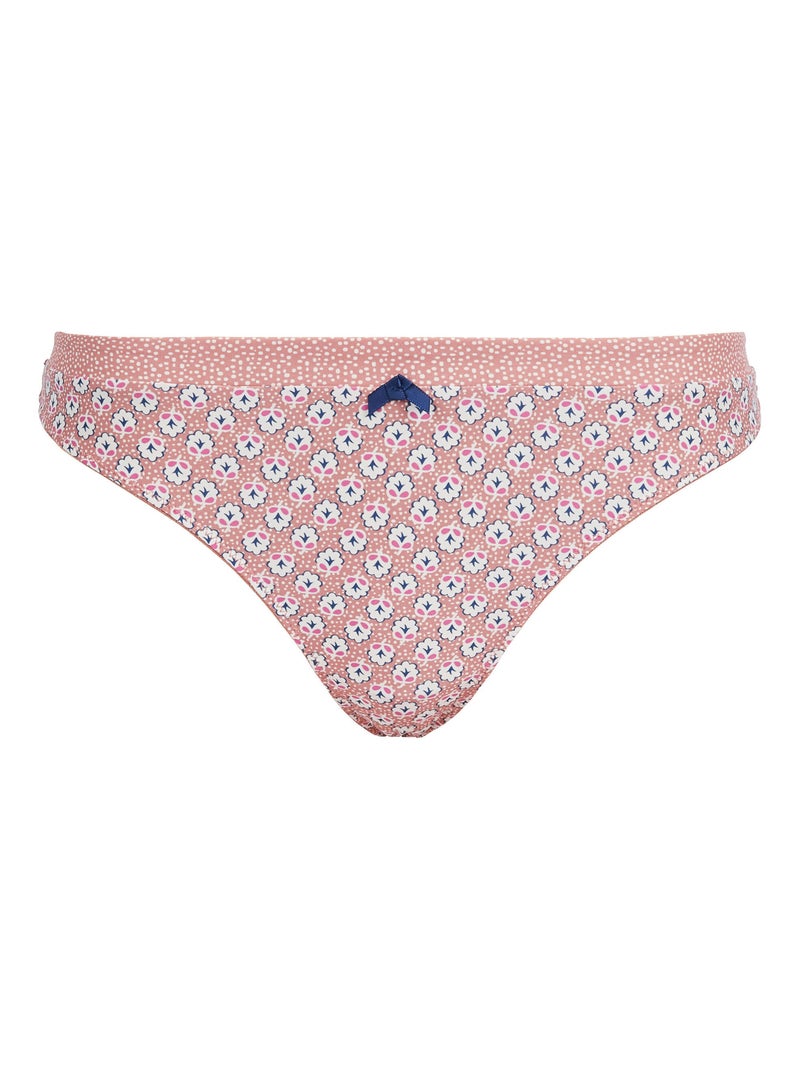 Tanga Ambitieuse Billet Doux Vieux rose - Kiabi