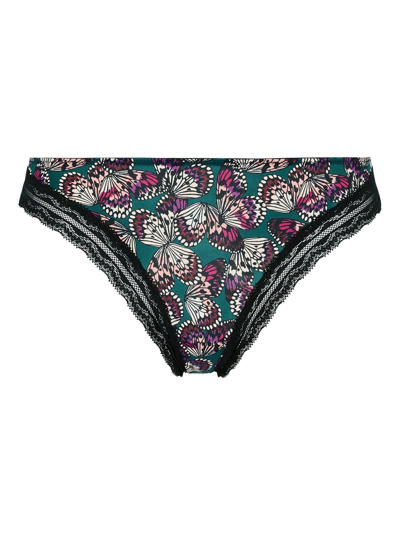 Tanga Amusante Billet Doux Noir / Vert / Rouge - Kiabi