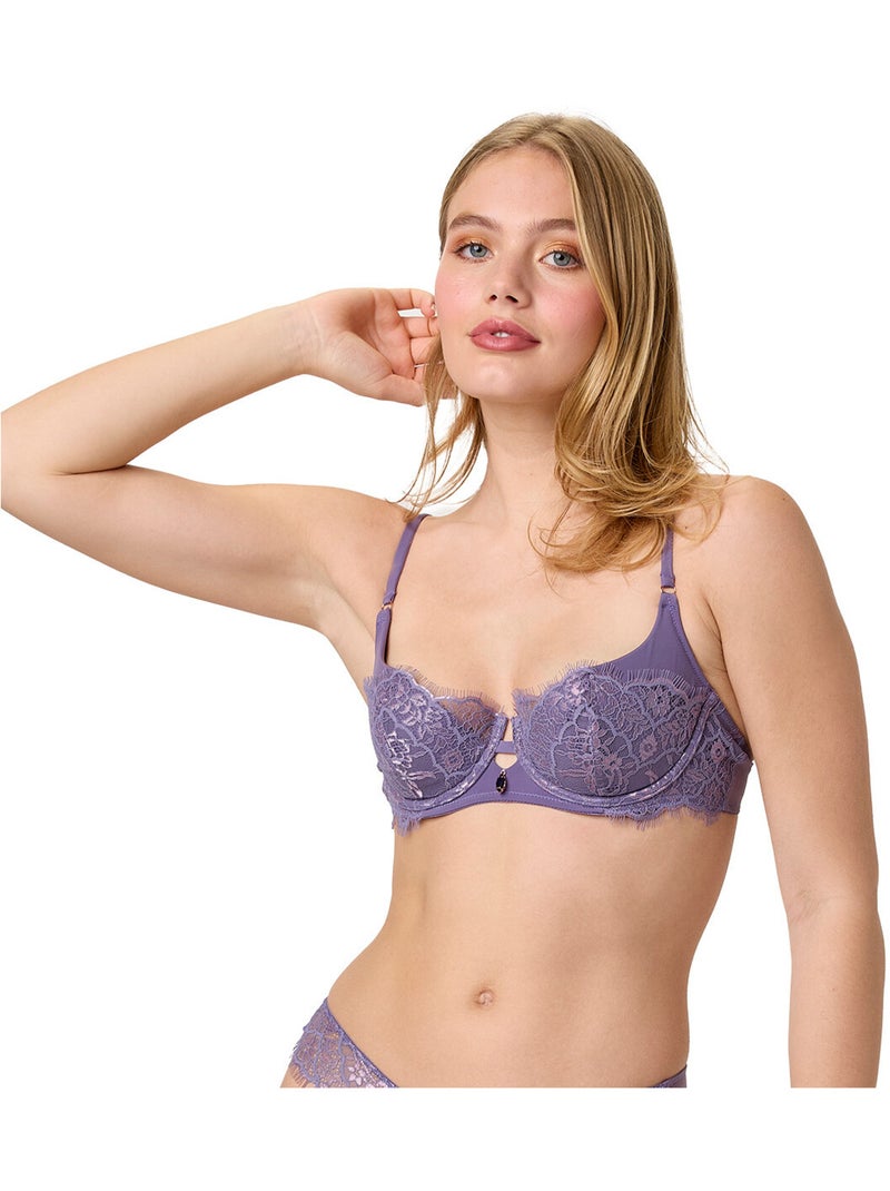 Tanga AROMATIQUE - Brigitte Bardot Lingerie Violet - Kiabi