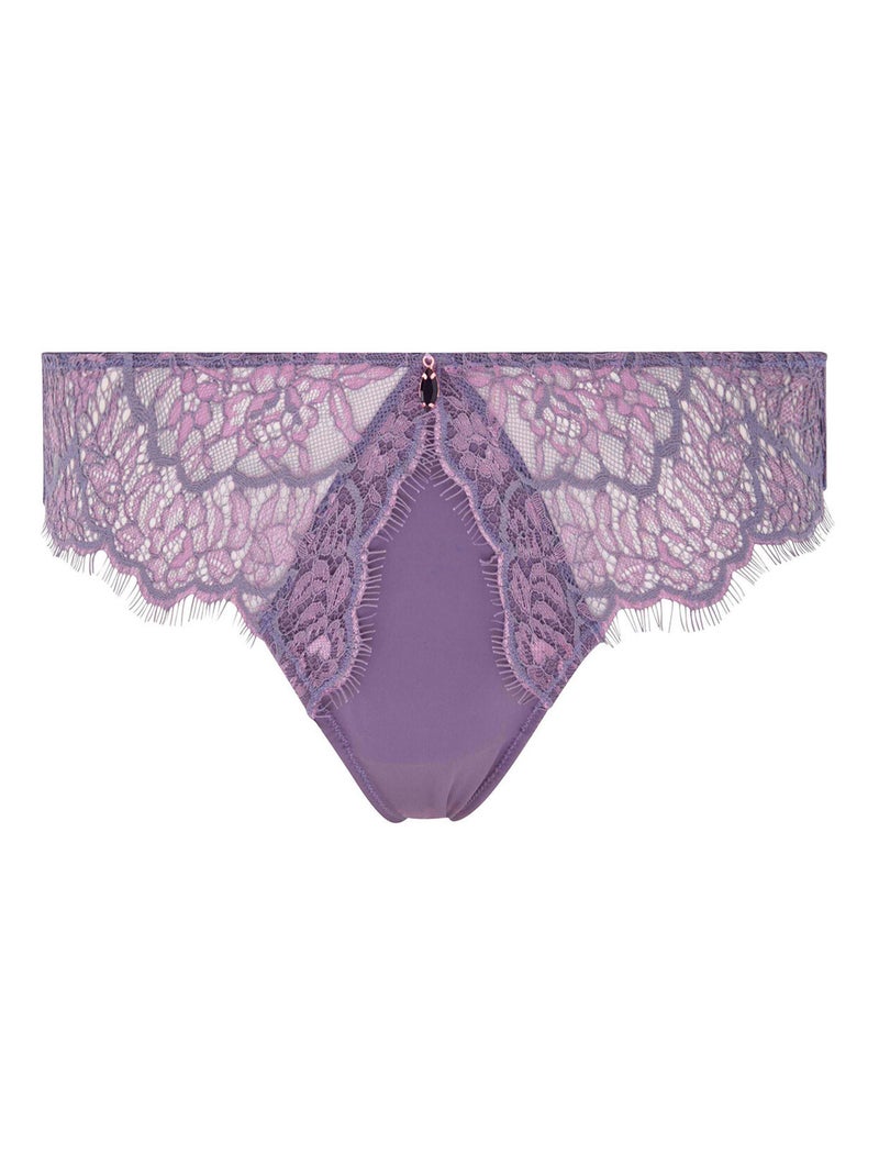 Tanga AROMATIQUE - Brigitte Bardot Lingerie Violet - Kiabi
