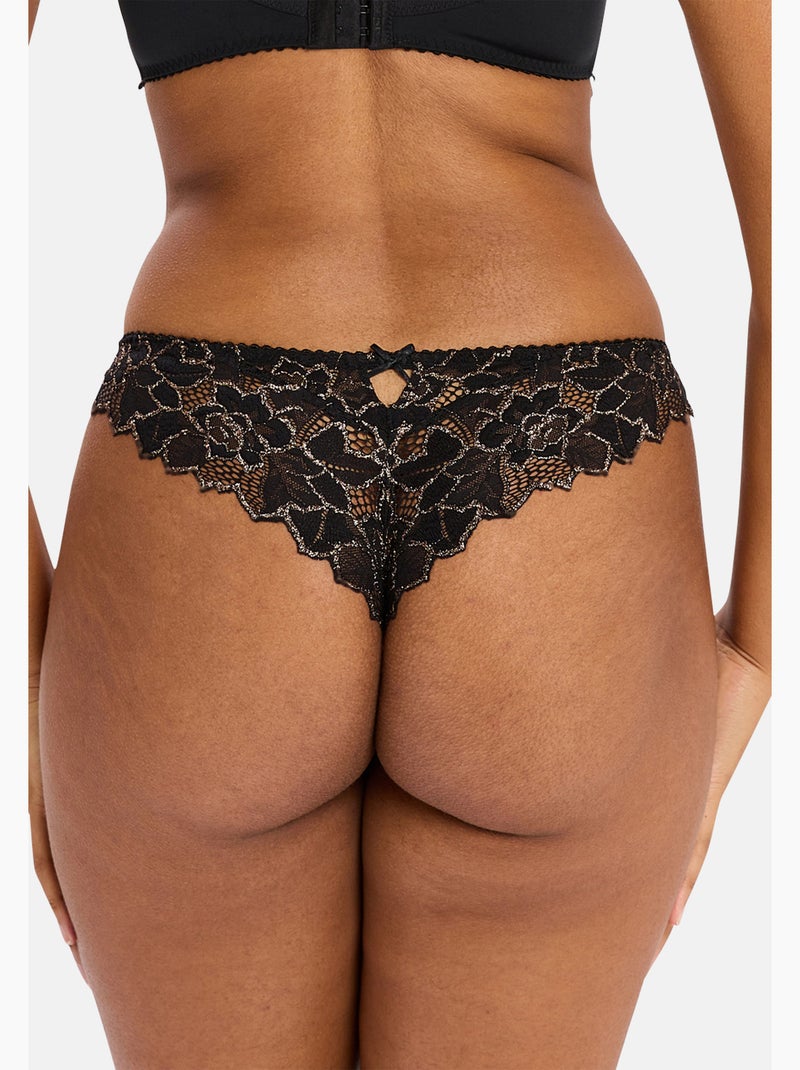 Tanga arum party sans complexe lingerie Noir - Kiabi