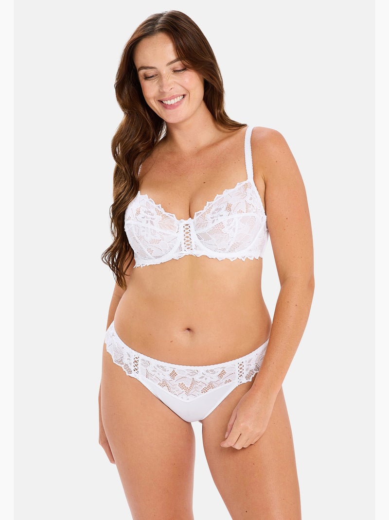 Tanga arum sans complexe lingerie Blanc - Kiabi