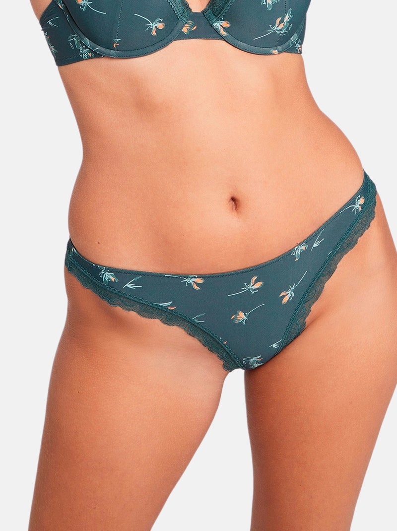 Tanga Audacieuse Billet Doux Vert sapin - Kiabi