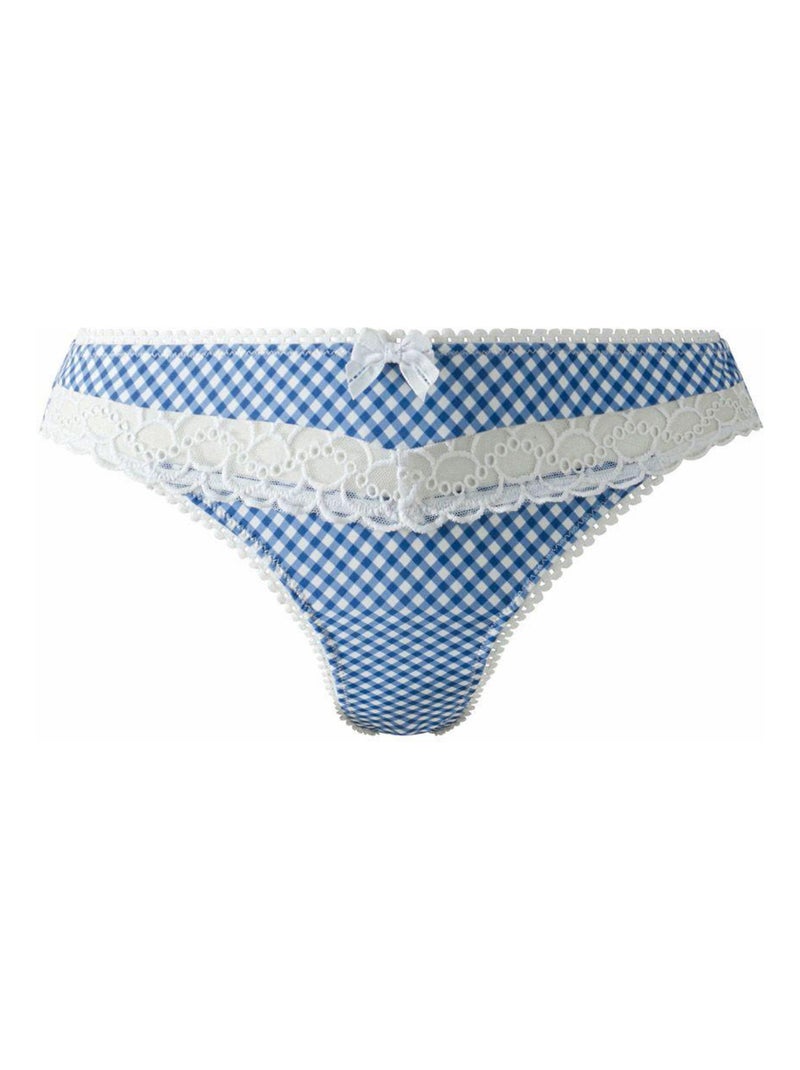 Tanga BADINAGE - Brigitte Bardot Lingerie Bleu - Kiabi