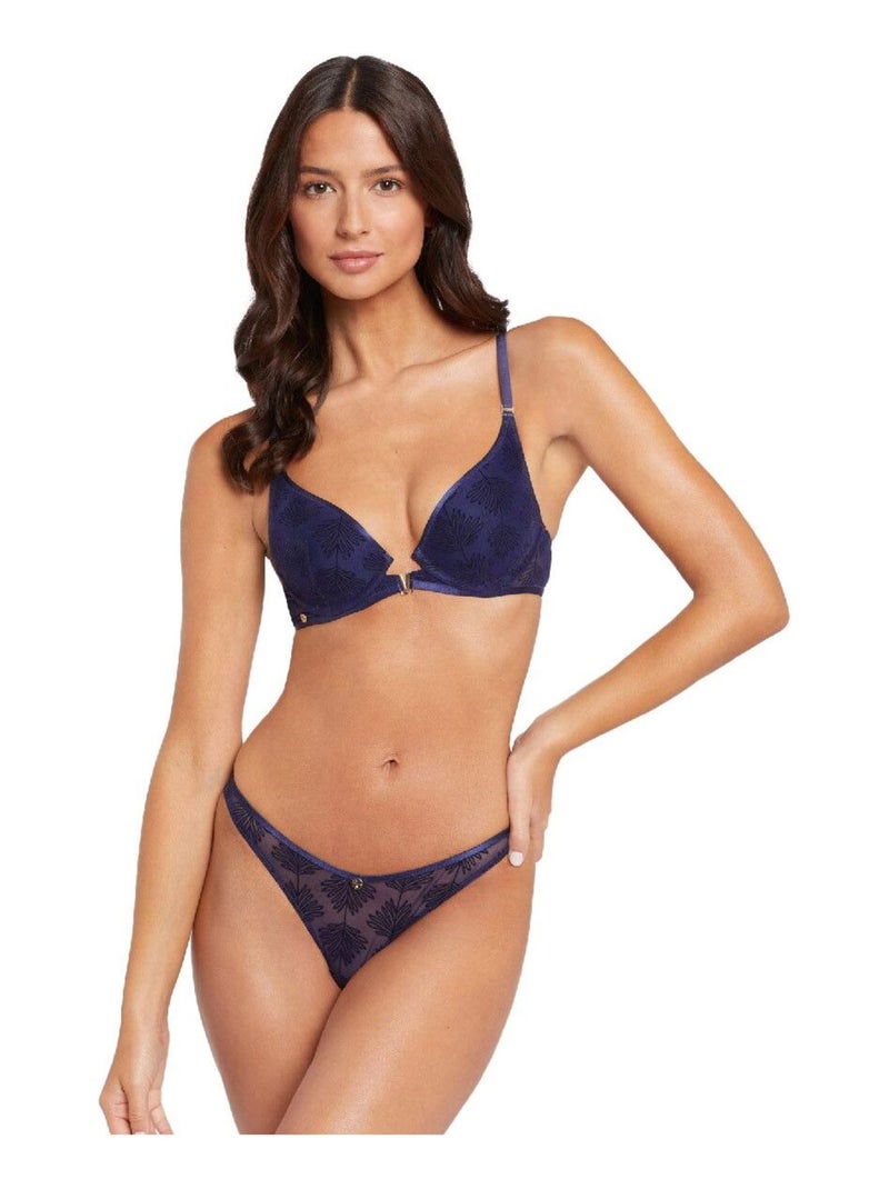Tanga brésilien ALIXA - Morgan Lingerie Bleu - Kiabi