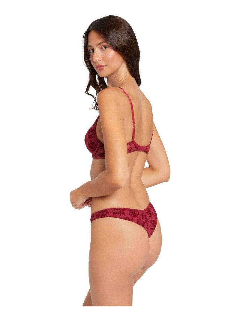 Tanga brésilien ALIXA - Morgan Lingerie Rouge - Kiabi