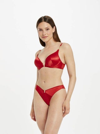 Tanga Brésilien AVA satin - Morgan Lingerie
