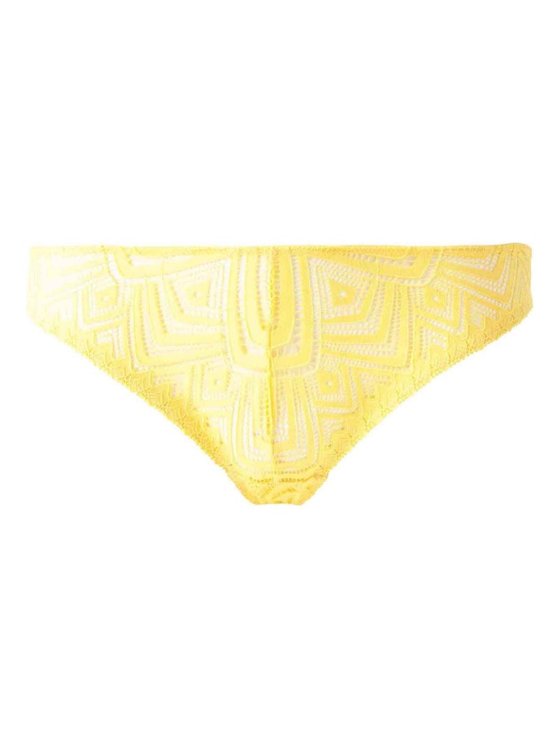 Tanga brésilien NINA - Morgan Lingerie Jaune - Kiabi