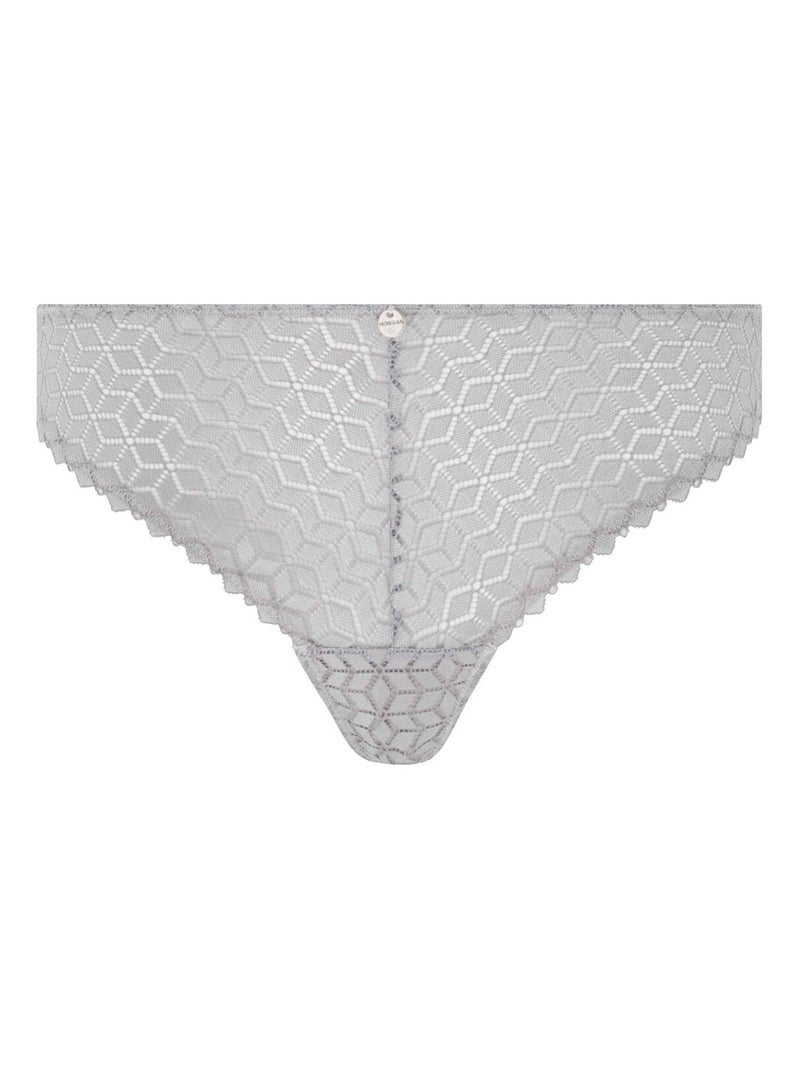 Tanga CAROLINA - Morgan Lingerie Gris - Kiabi