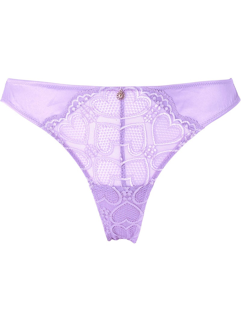 Tanga CHANSON - Brigitte Bardot Lingerie Violet - Kiabi