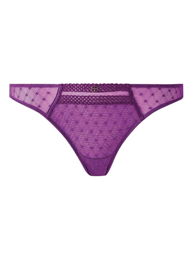 Tanga CLEO - Morgan Lingerie Violet - Kiabi
