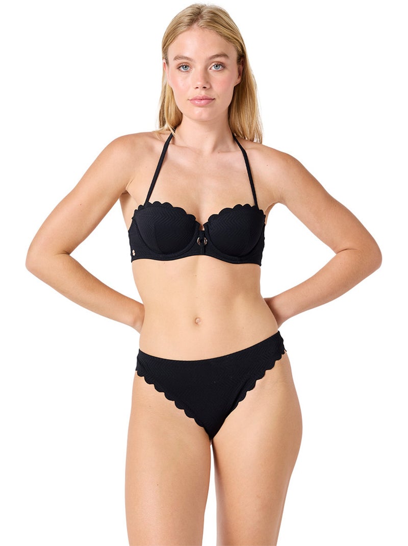Tanga de bain BOHOCHIC - Brigitte Bardot Bain Noir - Kiabi