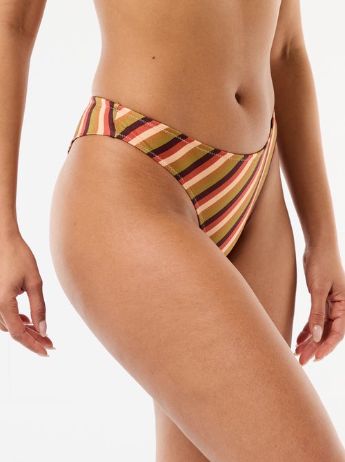 Tanga de bain en microfibre imprimée - Kiabi