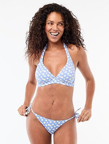 Tanga de bain imprimé marguerite