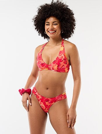Tanga de bain print fleurs