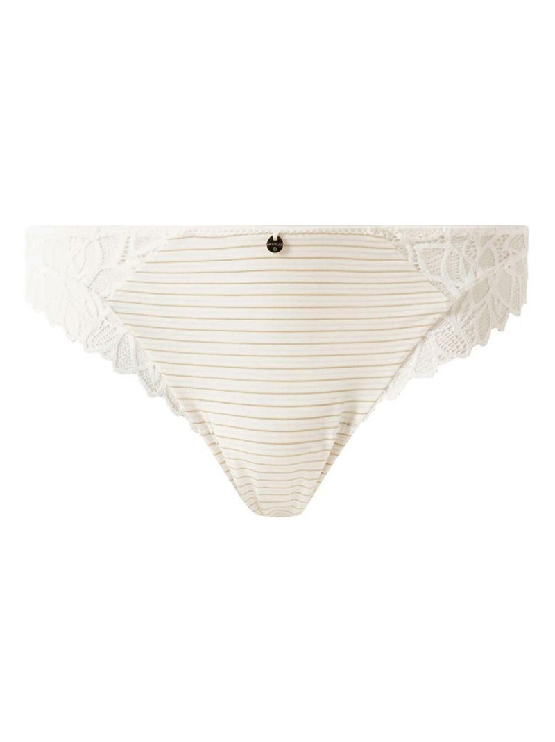 Tanga DELPHINE - Morgan Lingerie Blanc - Kiabi
