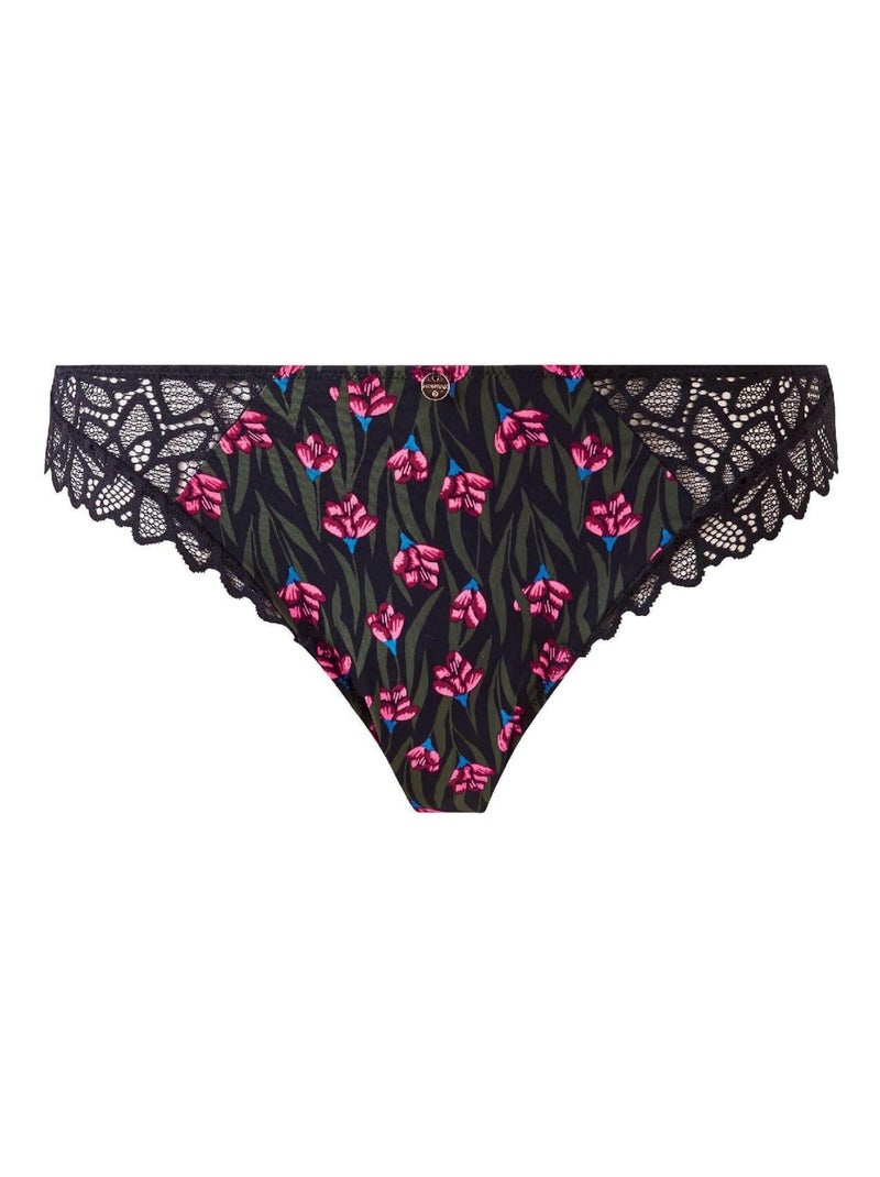Tanga DELPHINE - Morgan Lingerie Noir - Kiabi