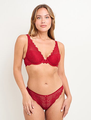 Tanga dentelle Dentelle - RougeGorge Lingerie