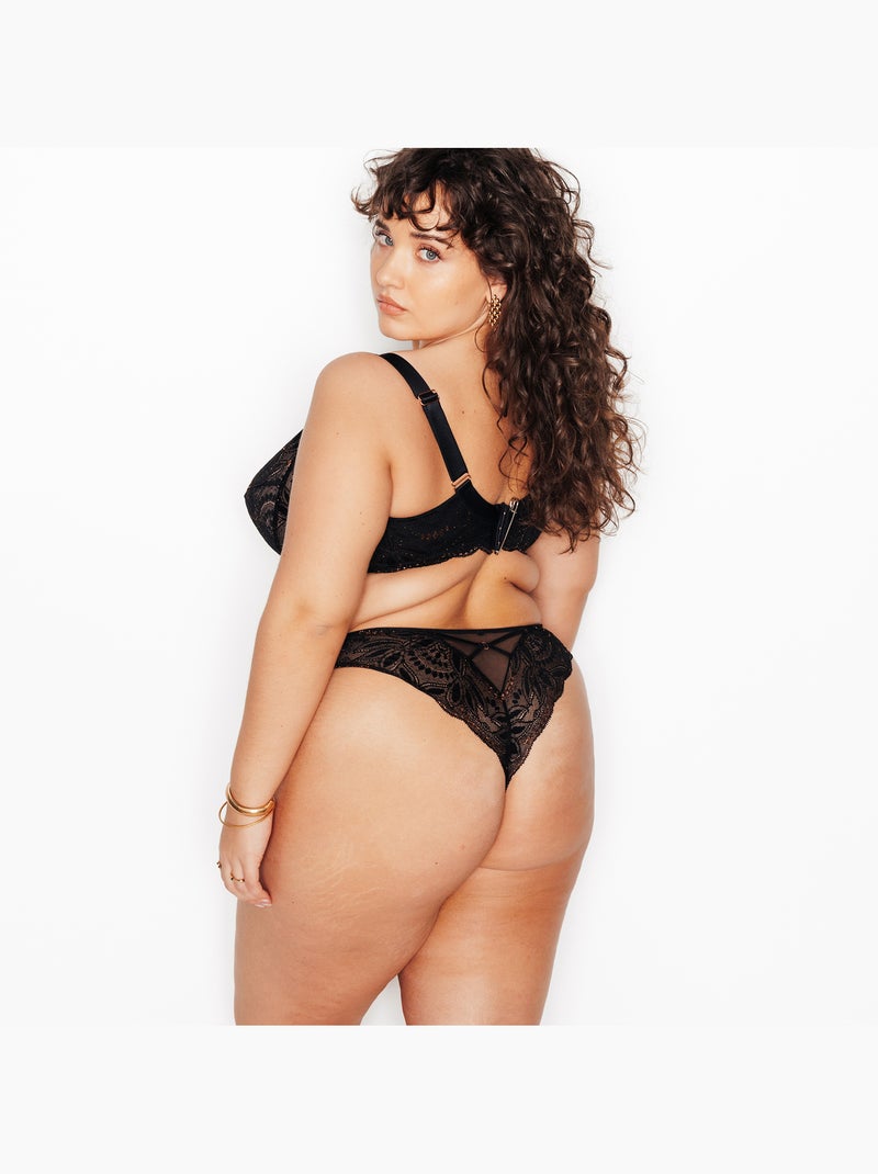 Tanga dentelle Hester - RougeGorge Lingerie Noir - Kiabi