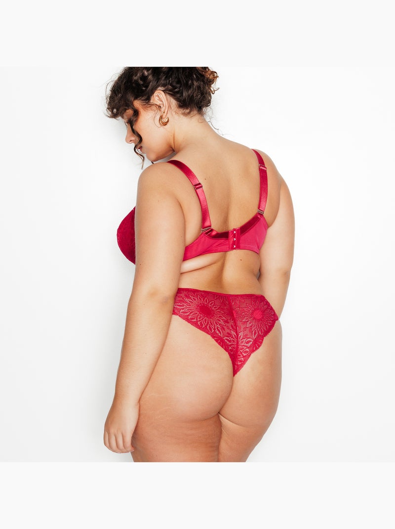 Tanga dentelle Isma - RougeGorge Lingerie Rose - Kiabi