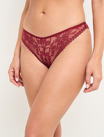 Tanga dentelle Martine - RougeGorge Lingerie