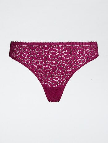 Tanga 'Dim' en dentelle