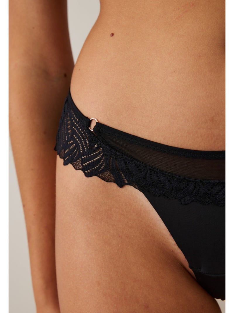 Tanga emmanuelle Noir - Kiabi