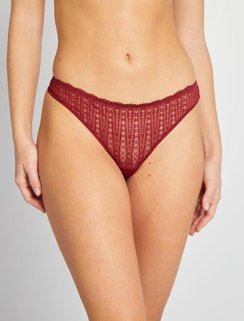 Soldes tanga femme sale