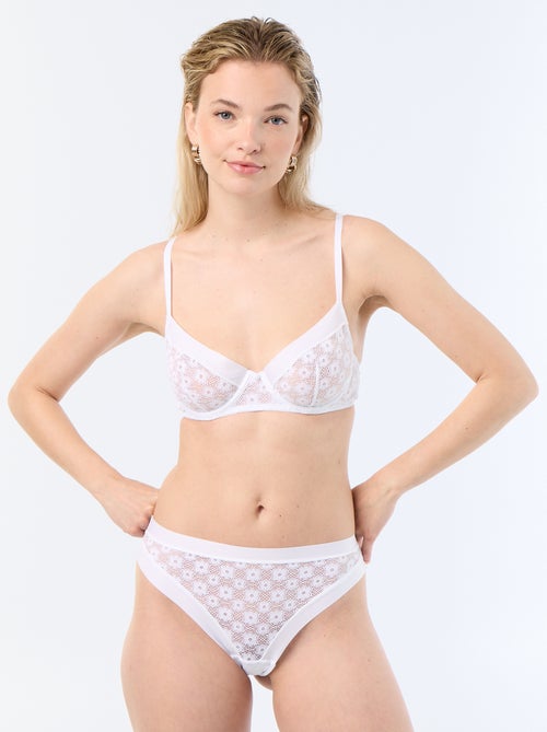 Tanga en dentelle - Kiabi