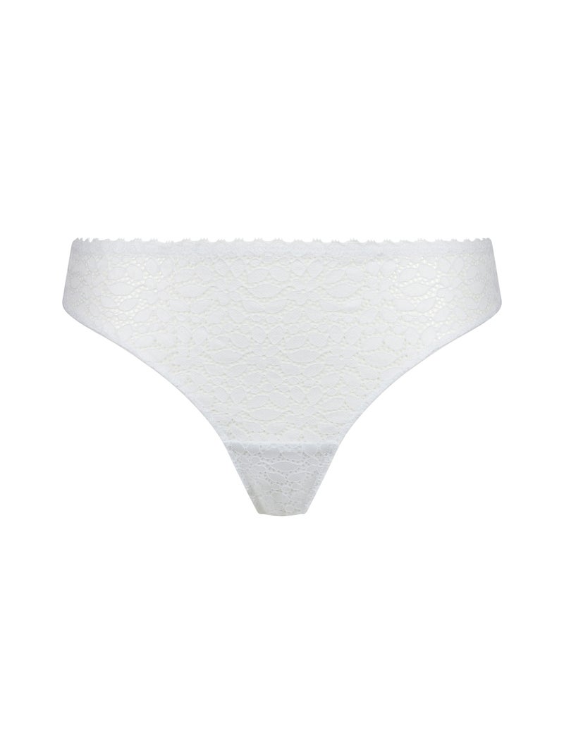 Tanga en dentelle Daily Dentelle Blanc - Kiabi