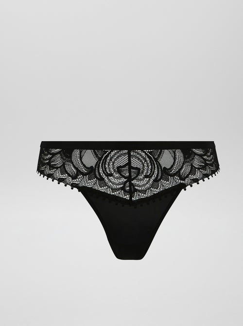 Tanga en dentelle - Kiabi