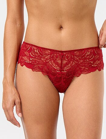 Tanga en dentelle pailletée