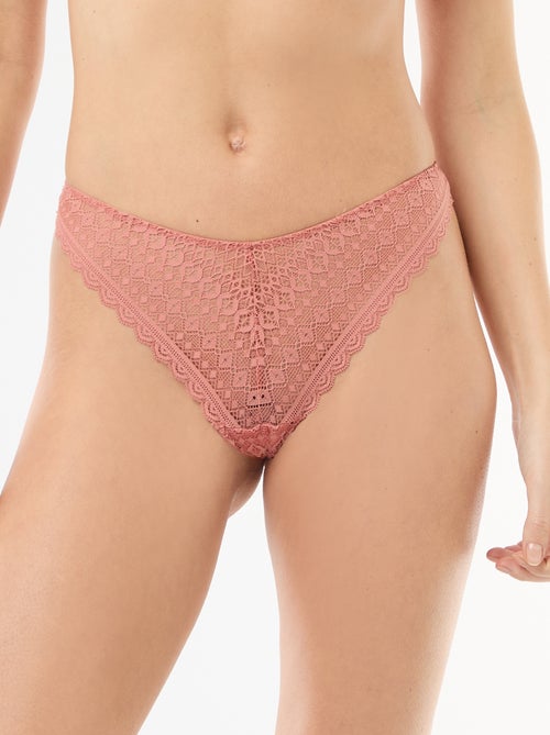 Tanga en dentelle - Kiabi