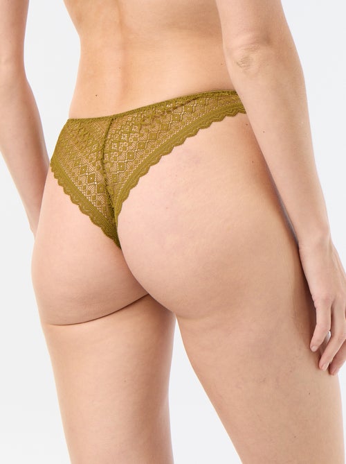 Tanga en dentelle - Kiabi