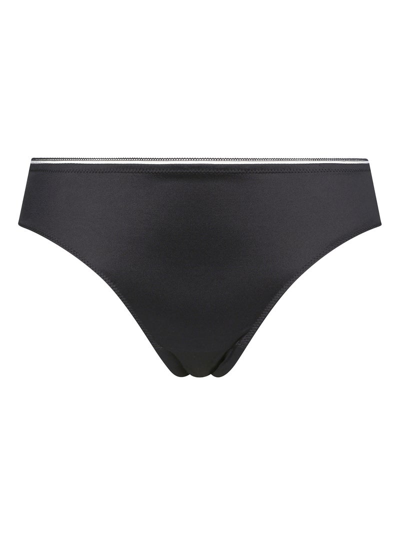 Tanga en microfibre satinée Dim Chéri Gris foncé - Kiabi