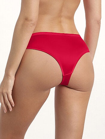 Tanga en microfibre satinée Dim Chéri
