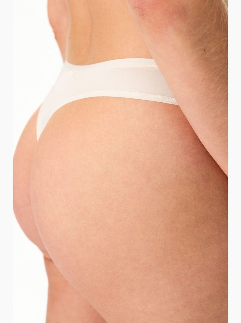 Tanga essentials femme penti Blanc cassé - Kiabi